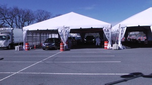 New York National Guard Soldiers at the Front Line of COVID-19 Testing Site