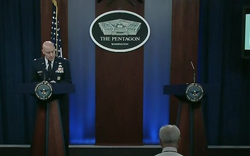 Stratcom Holds a Press Briefing at the Pentagon