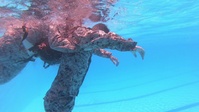 Swim Survival Skills Training (S3T) – Conduct Buddy Assist – Maneuver on to pack (passive victim) #2