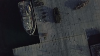 Drone Footage - LSV Offload to Trident Pier of Marine Corps Equipment