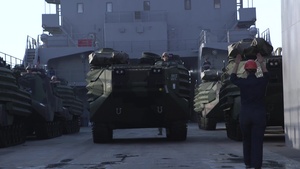 LSV Offload of Military Vehicles during Native Fury 20