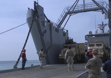 U.S. Armed Forces Vehicle Offload during Native Fury 20