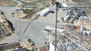 Edwards Rocket Test Stand Drone Video