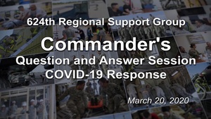 Commander's COVID-19 Question and Answer Session March 20, 2020
