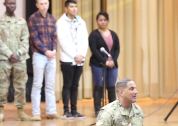 Col. Michael Trotter speaks on 'Second Chance' play