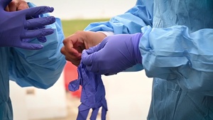 New Jersey National Guard Soldiers assist local authorities at COVID-19 Community-Based Testing Site