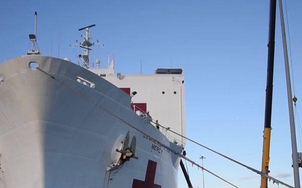 USNS Mercy (T-AH 19) Prepares to Deploy