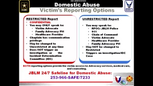 JBLM Family Advocacy Program Overview