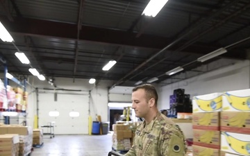 Ohio National Guard Helps Food Banks (B-Roll)