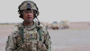 Dagger Forward Support Company executing convoy STX lanes during Bulldog Focus