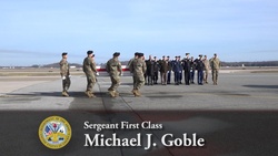 Sgt. 1st Class Michael J. Goble - Dignified Transfer