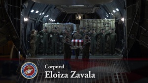 Cpl. Eloiza Zavala - Dignified Transfer
