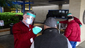 CAVHS offers drive-through COVID test collection for referred Veterans; COVID screening; Curb-Side Prescription pick-up