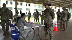 Medical checks and Equipment maintenance for Hawaii National Guard COVID-19 task force