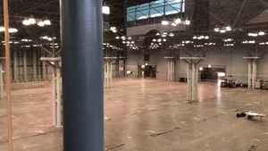 FEMA Field Hospital for setup at the Jacob Javits Convention   Center in New York City