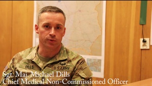 1st Infantry Division (FWD) chief medical NCO discusses COVID-19
