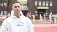U.S. Army Material Support Command and ROK 2nd Operational Command Disinfect Public Area in Daegu