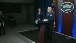 Space Force Commander Briefs News Media