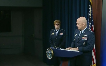Space Force Commander Briefs News Media