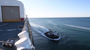 USNS Mercy Arrives in Los Angeles