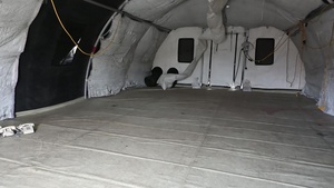 Tents Set Up for COVID-19 Response