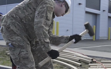 Connecticut Air National Guard constructs mobile shelters in support of COVID-19 response (Package)