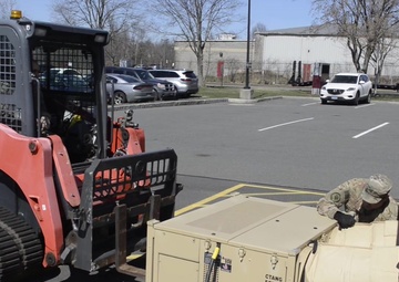 Connecticut Air National Guard constructs mobile shelters in support of COVID-19 response (B-Roll)