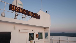USNS Mercy Pulls into the Port of Los Angeles
