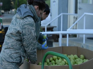 California Air National Guard assists with delivery of donated food to distribution centers