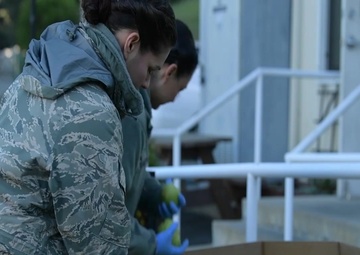 California Air National Guard assists with delivery of donated food to distribution centers