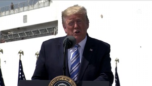 President Trump Delivers Remarks at Naval Station Norfolk Send Off for USNS Comfort
