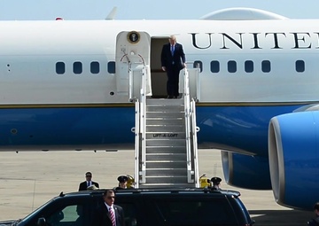 President Donald J. Trump Arrives at Naval Station Norfolk