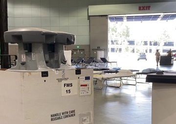 Airmen set up Federal Medical Station in Los Angeles