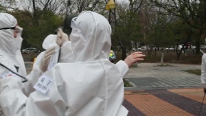 B-Roll: U.S.-ROK Army Conducts a Joint Sanitizing Operation Amid COVID-19