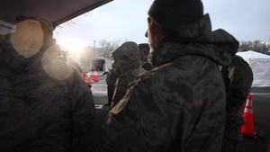 B-Roll: New Jersey Air Guard working at COVID-19 test site