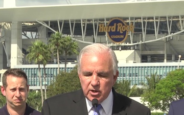 Governor DeSantis Holds COVID-19 Press Conference with South Florida Mayors at Hard Rock Stadium (1 of 2)