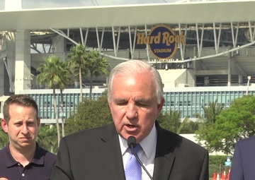 Governor DeSantis Holds COVID-19 Press Conference with South Florida Mayors at Hard Rock Stadium (1 of 2)