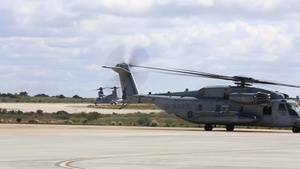 CH-53E's take off from MCAS Miramar