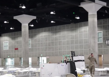 Airmen set up Federal Medical Station in Los Angeles