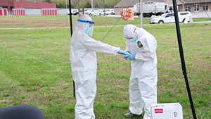 Tennessee Guardsmen supports drive-up COVID-19 testing sites