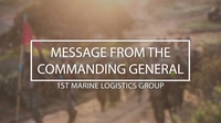 1st MLG Commanding General COVID-19 Message