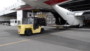 B-Roll: Coast Guard loads medical supplies for American Samoa