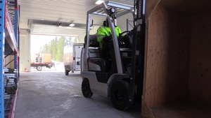 Minnesota National Guard Delivers Cots