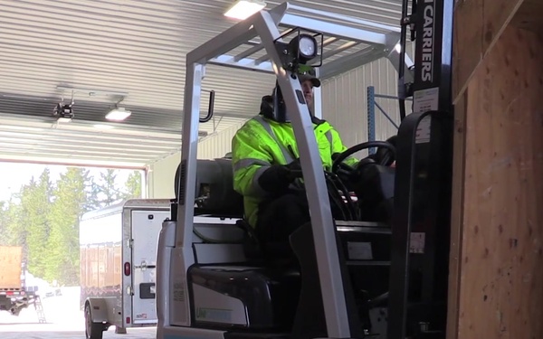 Minnesota National Guard Delivers Cots