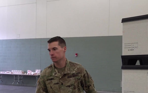 Mass. Army National Guard assist with field hospital.
