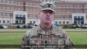Cmd. Sgt. Maj. Ted Copeland COVID-19 Update