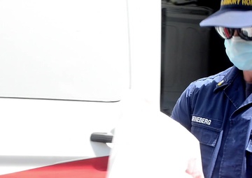 Coast Guard, Salvation Army distribute food from the Hawaii Food Bank