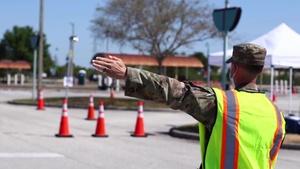 Traffic Control at Orange County Community Based Testing Site