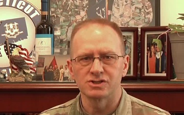 Maj. Gen. Evon thanks his troops for their hard work during COVID-19 outbreak