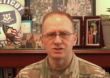 Maj. Gen. Evon thanks his troops for their hard work during COVID-19 outbreak